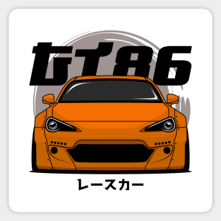 Orange GT 86 Front Sticker